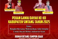 Pekan Gawai Dayak Ke-XII Kabupaten Sintang Tahun 2025