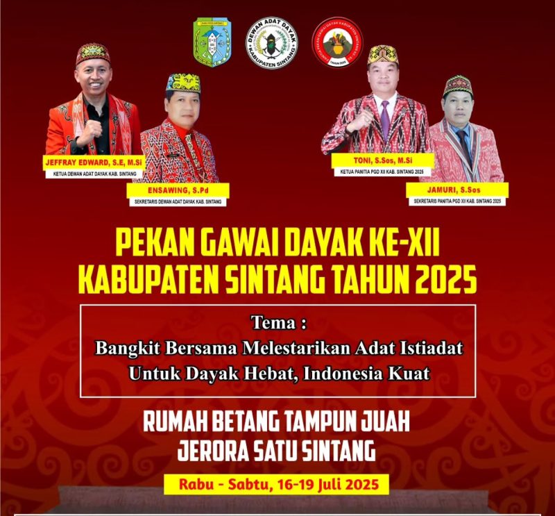 Pekan Gawai Dayak Ke-XII Kabupaten Sintang Tahun 2025