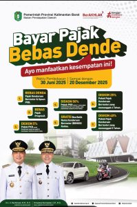 Program Bayar Pajak Bebas Denda Kalbar 2025, Diskon dan Pembebasan Bea Kendaraan