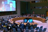 pertemuan Dewan Keamanan mengenai krisis yang meningkat pesat di Timur Tengah.(Foto: Screenshot youtube/@unitednations)