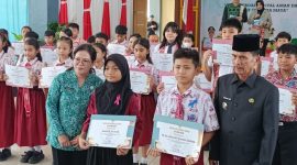 Bupati Sintang Bangga Prestasi Anak di Hari Anak Nasional 2025.(Foto: Kominfo Sintang)