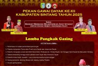 Lomba Pangkak Gasing dan Sastra Lisan PGD Sintang 2025