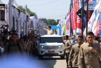 Prabowo Disambut Meriah Warga Klaten saat Kunjungi Peluncuran Koperasi Merah Putih.(Foto: presidenri.go.id)