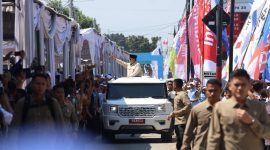 Prabowo Disambut Meriah Warga Klaten saat Kunjungi Peluncuran Koperasi Merah Putih.(Foto: presidenri.go.id)