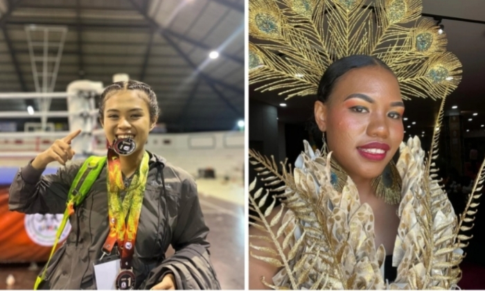 Merince Kogoya Digantikan Karmen Anastasya Yorbaba di Miss Indonesia 2025.(Foto: instagram/@karmenayorbaba, instagram/@kogoya_merry)