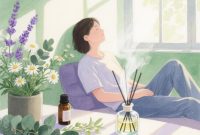 Ilustrasi Relaksasi dengan Aromaterapi di Ruang Tenang.(Foto: ciciai.com)