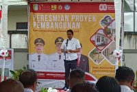 Peresmian 10 Proyek Pembangunan Kabupaten Sintang Tahun 2025.(Foto: Kominfo Sintang)