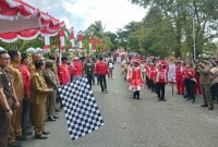 Karnaval Budaya Pelajar Sintang 2025 Meriahkan HUT RI ke-80.(Foto: Kominfo Sintang)