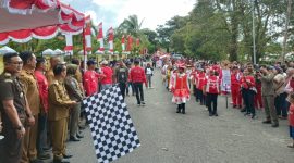 Karnaval Budaya Pelajar Sintang 2025 Meriahkan HUT RI ke-80.(Foto: Kominfo Sintang)