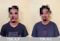 Dua pria berinisial AC dan AP ditangkap Satreskrim Polres Melawi terkait kasus pencurian motor di Nanga Pinoh