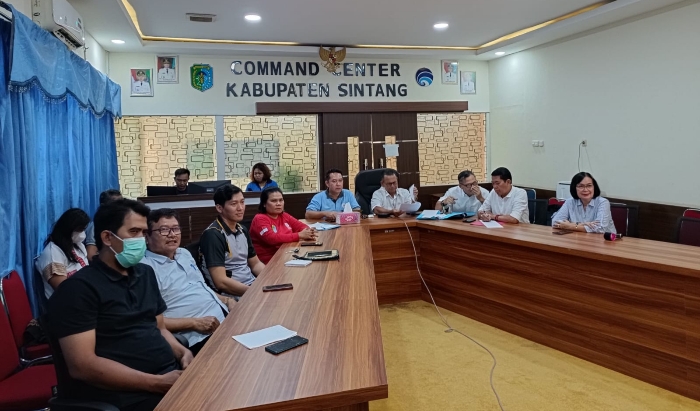 Pengurus LP3K Sintang ikuti technical meeting Pesparani I Kalbar 2025.(Foto: Kominfo Sintang)