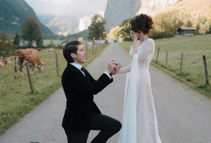 Syifa Hadju Dilamar El Rumi di Swiss.(Foto: instagram/@elelrumi)