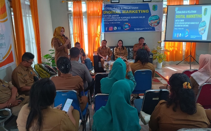 Kapuas Kanan Hilir Gelar Pelatihan Digital Marketing, Dorong UMKM Sintang Naik Kelas