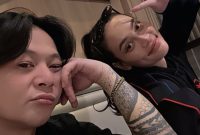 Erika Carlina dan DJ Bravy.(Foto: instagram/bravyson.vconk)