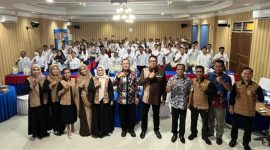Pelatihan Peningkatan Kompetensi Bagi 812 Pengurus Koperasi Desa/Kelurahan Merah Putih (KMP) di Aula CU Keling Kumang Sintang.(Kominfo Sintang)