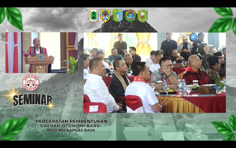 Seminar Percepatan Pembentukan Daerah Otonomi Baru Provinsi Kapuas Raya.(Kominfo Sintang)