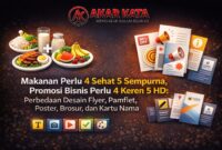 Makanan Perlu 4 Sehat 5 Sempurna, Promosi Bisnis Perlu 4 Keren 5 HD.(Solihin-Utehso/SAL Project)