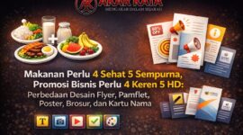 Makanan Perlu 4 Sehat 5 Sempurna, Promosi Bisnis Perlu 4 Keren 5 HD.(Solihin-Utehso/SAL Project)