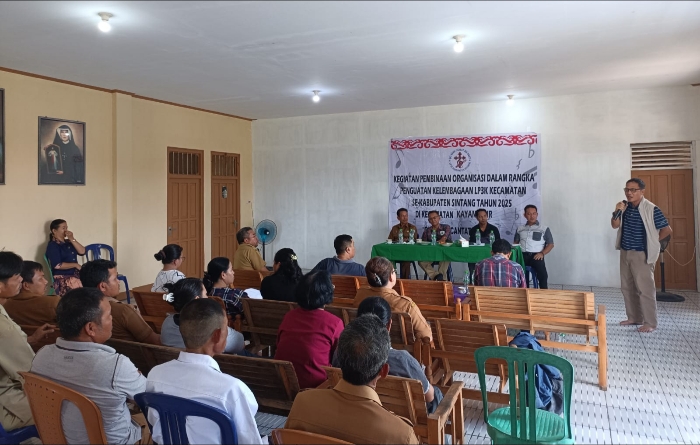 LP3K Kabupaten Sintang Perkuat Pembinaan ke LP3K Kayan Hilir untuk Persiapan Pesparani 2026–2028.(Foto: Kominfo Sintang)