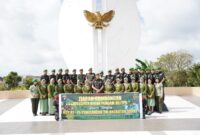 HUT ke-75 Penerangan TNI AD, Keluarga Besar Pendam XII/Tpr Gelar Ziarah Rombongan di TMP Dharma Patria Jaya
