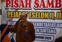 Sekretaris Daerah Kabupaten Sintang, Kartiyus,