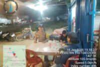 Patroli Malam Humanis Polsek Air Besar Jaga Kamtibmas