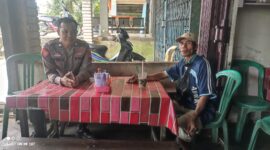 Patroli Sambang Polsek Menjalin, Polisi Ajak Warga Jaga Kamtibmas