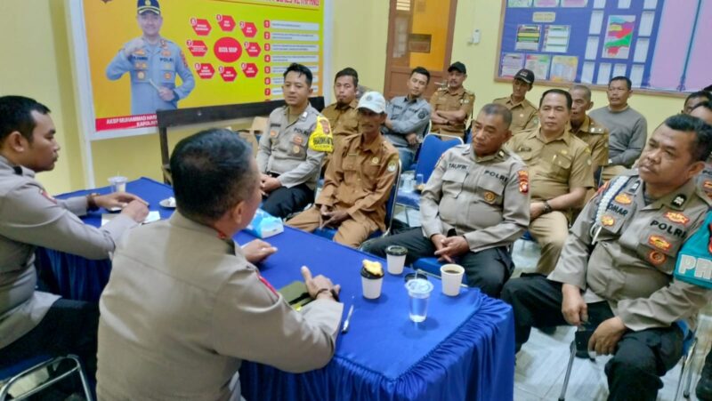 Rapat Koordinasi Polsek Matan Hilir Selatan Tingkatkan Kesiapan Penanaman Jagung