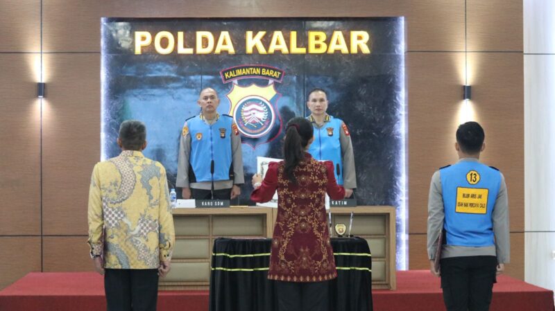 Rekrutmen SIPSS 2026, KARO SDM Polda Kalbar Pimpin Penandatanganan Pakta Integritas