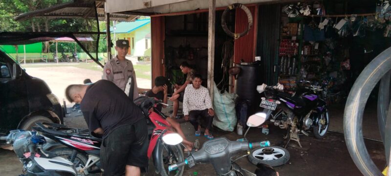 Cegah Pencurian Kendaraan, Polsek Sengah Temila Perkuat Patroli Dialogis Siang Hari