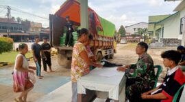 Gerakan Pangan Murah di Sanggau, Koramil Tayan Hulu Hadir Bersama Bulog