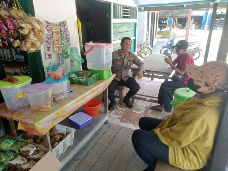 Patroli Humanis Polsek Sebangki, Duduk Bersama Warga Jaga Kamtibmas