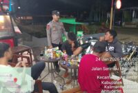 Patroli Malam Polsek Air Besar Perkuat Keamanan Lingkungan Warga