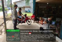 Pendekatan Humanis, Polsek Air Besar Sapa Warga Saat Patroli Siang