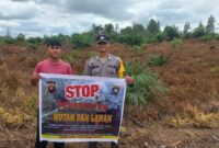 Pendekatan Persuasif, Polisi Nanga Pinoh Ingatkan Bahaya Karhutla