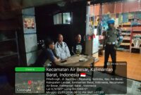 Polsek Air Besar Gelar Patroli Malam, Bangun Kedekatan Polisi dengan Masyarakat