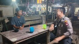 Hadir di Tengah Warga, Polisi Subsektor Sompak Amankan Wilayah Lewat Patroli Malam
