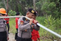 Polres Melawi dan Manggala Agni Gelar Simulasi Pemadaman Karhutla, Siaga Hadapi Musim Kering