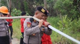 Polres Melawi dan Manggala Agni Gelar Simulasi Pemadaman Karhutla, Siaga Hadapi Musim Kering