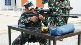 Dankodaeral XII Pimpin Pelatihan Senjata Api, Optimalkan Kesiapan Tempur TNI AL