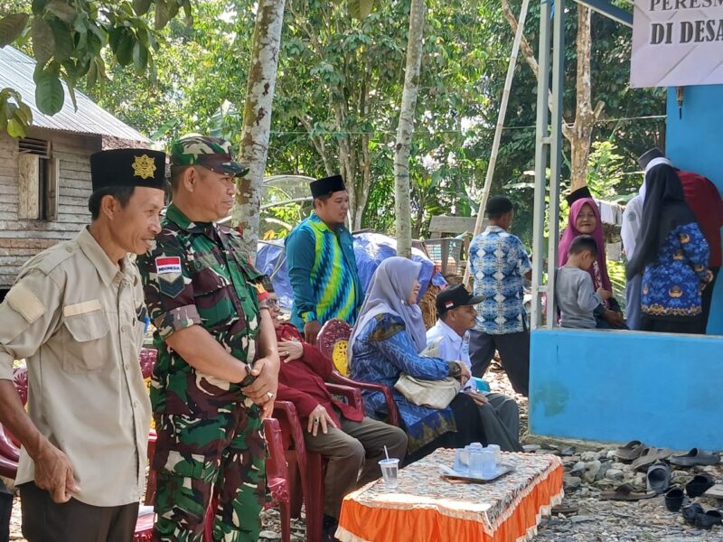 Babinsa Kodim 1208/Sambas Hadir di Peresmian Program Bedah Rumah Baznas
