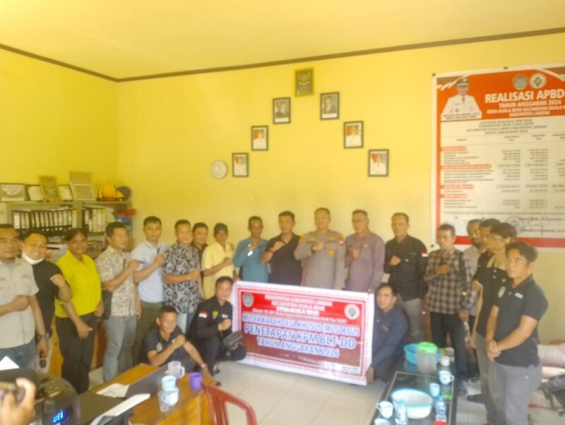 Penetapan KPM BLT-DD 2026 di Desa Kuala Behe, Kapolsek Pastikan Transparansi