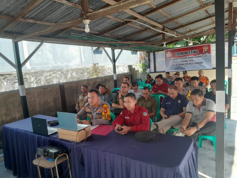 Rakor Karhutla Polsek Mandor, Tekankan Pencegahan dan Kesiapsiagaan Bersama