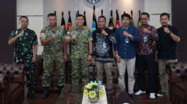 Perkuat Sinergi Informasi, Pangdam XII/Tpr Terima Kunjungan Kepala LPP RRI Pontianak