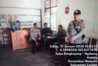 Samapta Polsek Menyuke Gelar Patroli Siang, Warga Diberi Imbauan Kamtibmas