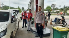 Polsek Mandor Intensifkan Patroli Siang, Ciptakan Rasa Aman di Area SPBU