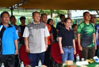 Bupati Sintang Gregorius Bala Hadiri Pembukaan Turnamen Sepak Bola SMKS Muhammadiyah Cup di Lapangan Kodim 1205