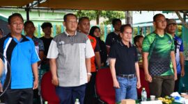 Bupati Sintang Gregorius Bala Hadiri Pembukaan Turnamen Sepak Bola SMKS Muhammadiyah Cup di Lapangan Kodim 1205