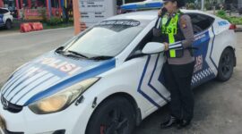 Unit Kamsel Sat Lantas Polres Sintang Intensifkan Penyuluhan Keliling di Titik Rawan Lalu Lintas