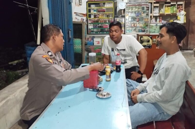 Polsek Mandor Tingkatkan Patroli Malam Humanis Demi Kamtibmas Aman